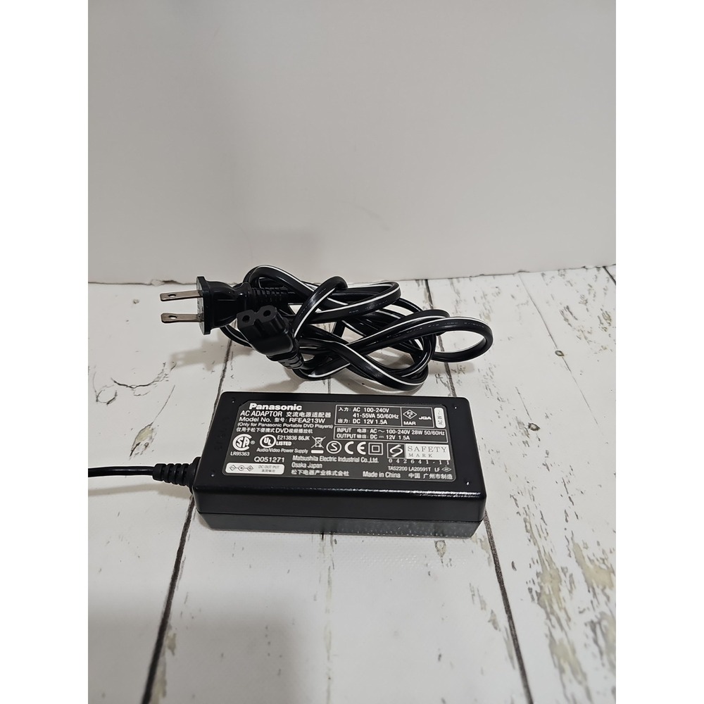 OEM PANASONIC 12V AC 1.5A Adapter RFEA213W for Portable DVD Player